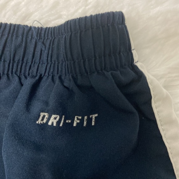 NIKE DRI-FIT WOMEN BLUE ATHLETIC BRIEF LINED RUNNING SHORTS PANTS. SIZE-LARGE. - Picture 9 of 13